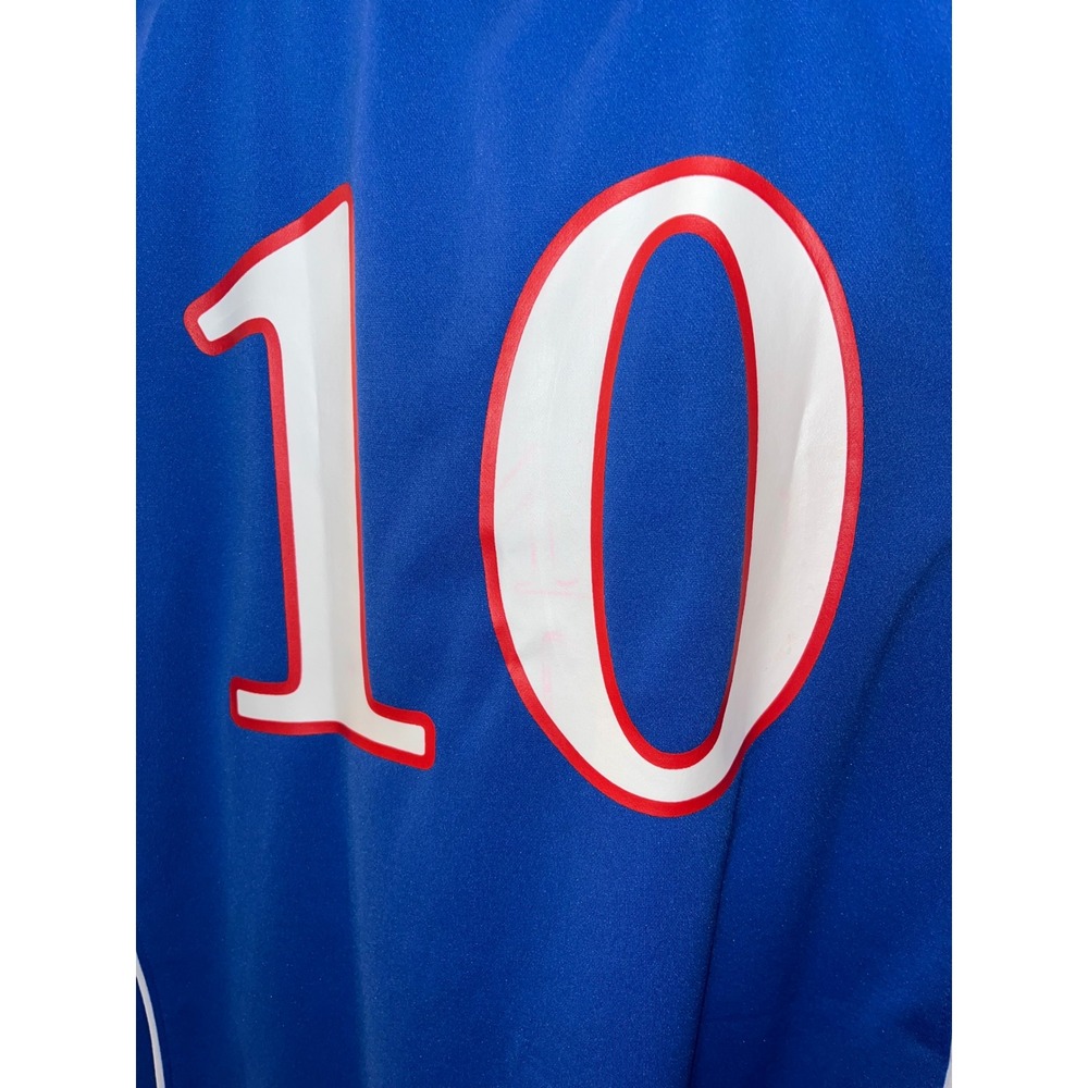 NCAA Kansas Jayhawks #10 Blue Basketball Jersey Large - Picture 4 of 5
